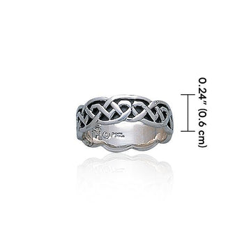 Celtic Knotwork Silver Ring TR393 - Jewelry
